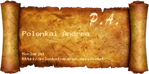 Polonkai Andrea névjegykártya